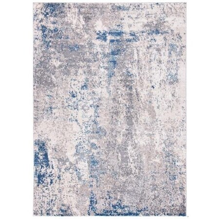 Safavieh 8 x 10 ft. Aston 700 Rectanglar Modern Contemporary Rug Grey & Navy ASN718F-8